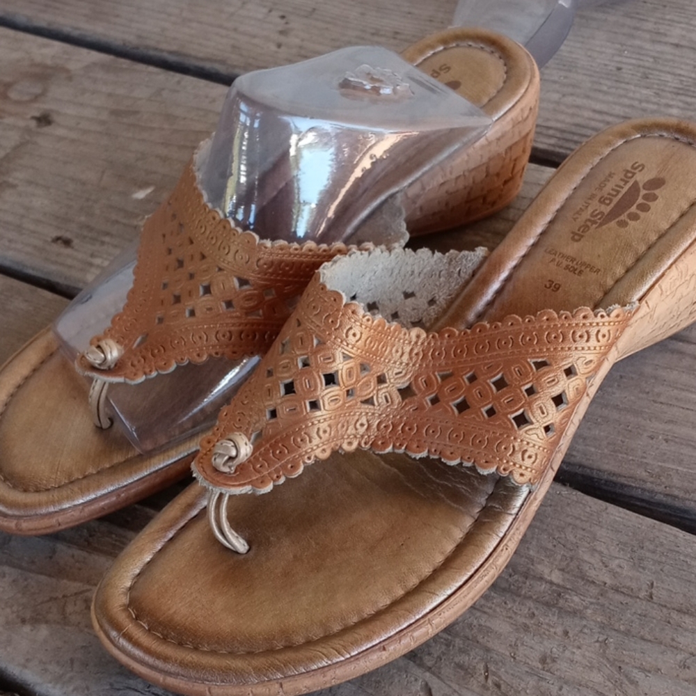 Spring Step Leather Sandals - Picture 2 of 4